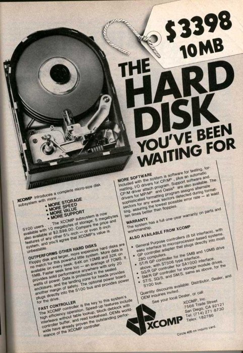 10MB Hard Disk