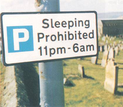 Sleeping Prohibited